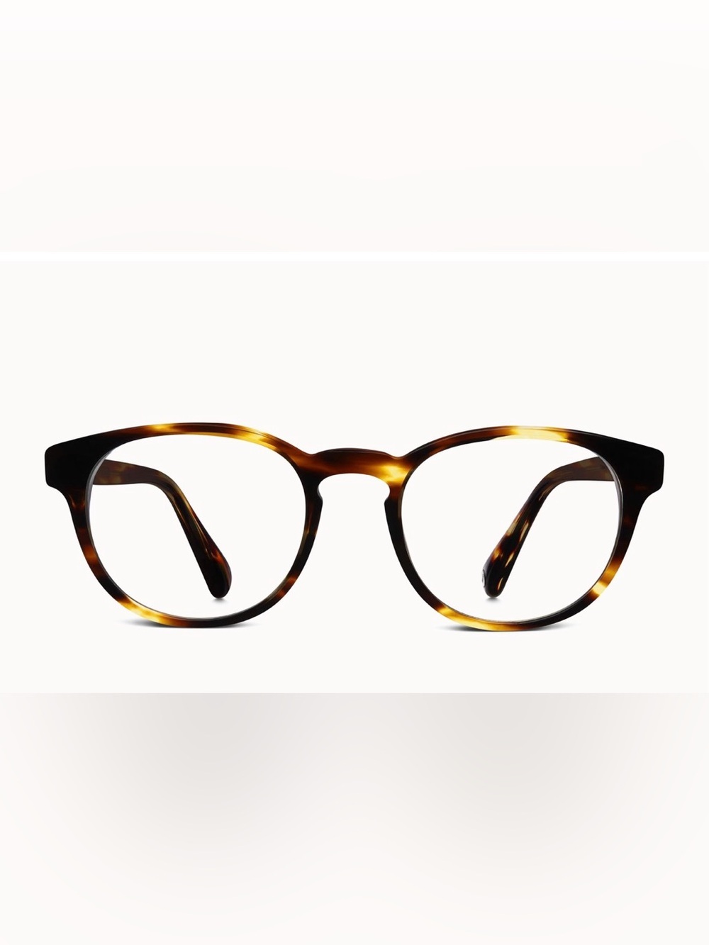 Warby Parker Unisex Percey Eyeglasses (Medium Width, Striped Sassafras)